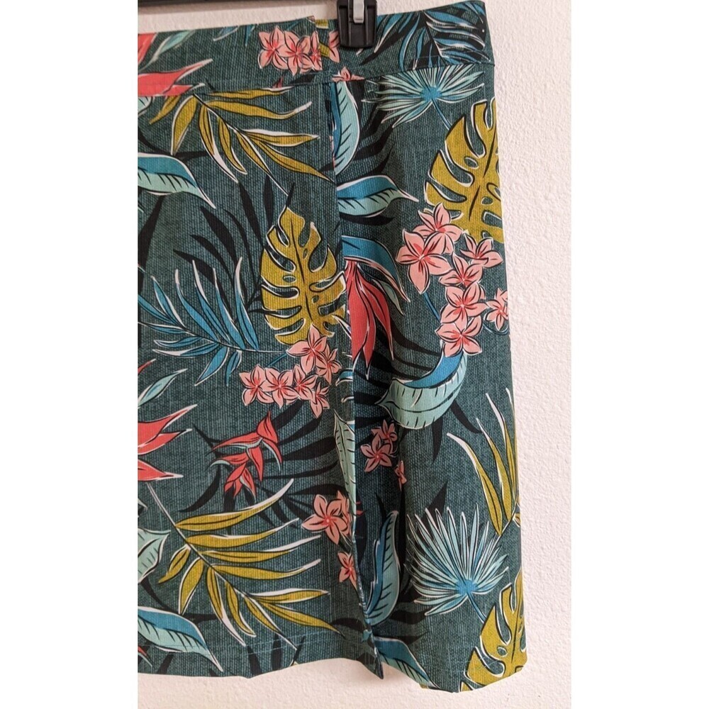 NEW~Women's RIP SKIRT Floral Hawaiian Print Adjustable Waist Wrap Skirt Size XL - Picture 2 of 6